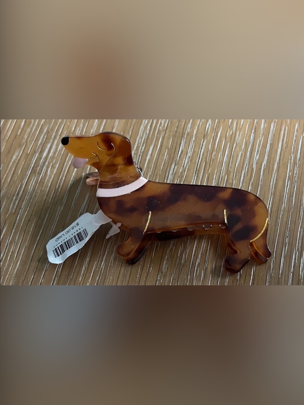 Free People Wild animal claw clip. NWT. Dachshund